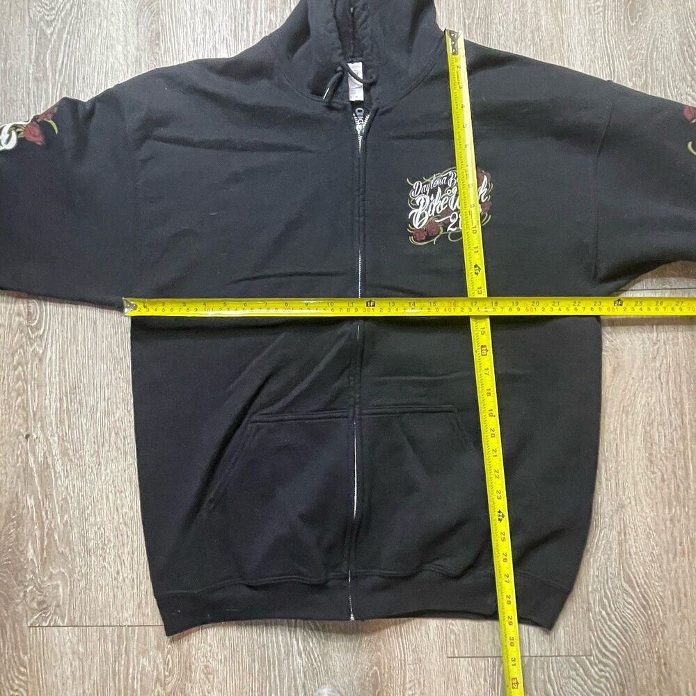 Daytona Bike Week Full Zip Hoodie 2019 Adult Small Beach Motorcycle Size XL - Picture 4 of 5